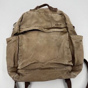 Gootium Vintage Canvas Backpack Khaki Brown Rugged Distressed Travel Bag